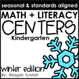 Math and Literacy Centers Winter Kindergarten