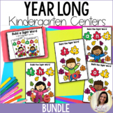 Math and Literacy Centers for Kindergarten YEAR LONG BUNDLE
