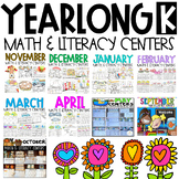 Math and Literacy Centers for the Year {Bundle}