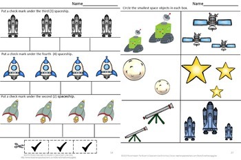 Outer Space Theme Activities BUNDLE Special Education Math & Literacy