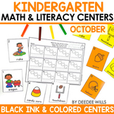 Kindergarten Math Centers and Literacy Centers - Fall & Fi