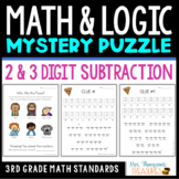 Math and Logic Mystery Puzzle - 2 & 3 Digit Subtraction 3r
