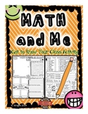 Math and Me Poster, Get to Know Your Class!