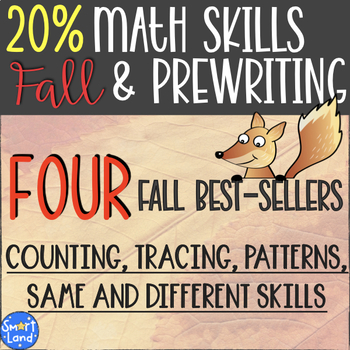 Preview of Math and Prewriting skills Bundle