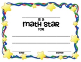 Math and Reading Awards Blank Template - FREEBIE