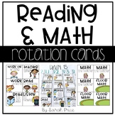 Math and Reading Rotation Center Cards