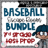 Math and Reading Test Prep Escape Rooms THIRD GRADE - Digital and Printable