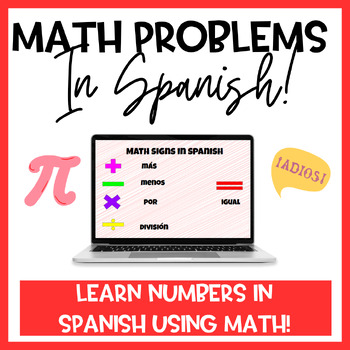 Preview of Math and Spanish Practice | Numbers 1-100 in Spanish | Google Slides Activity