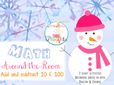 Math around the room - add and subtract 10 & 100 series