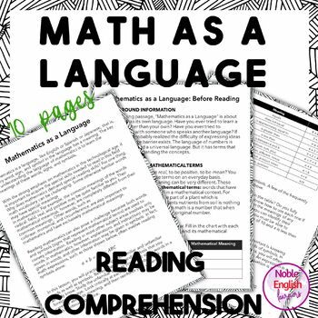 Preview of Math as a Language Reading Comprehension and Vocabulary for Secondary