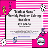BACK TO SCHOOL Math at Home: Monthly Problem Solving for 4
