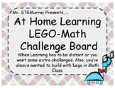 Math at home with Lego. Math distance learning activities.