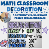 Math bulletin board or poster decoration "Math School Year