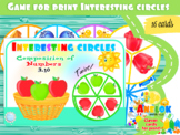 Math cards "Interesting circles"