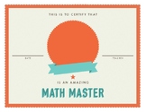 Math certificate