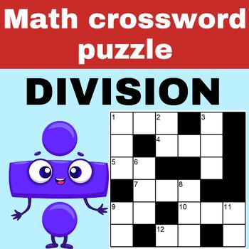 Preview of Math crossword puzzle | Division | Math Game | Math Activities