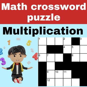 Preview of Math crossword puzzle |  Multiplication | Math Game | Math Activities