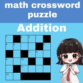 Math crossword puzzle | for kids to practice addition
