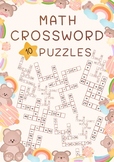 Math crossword 10 puzzles 20 page | addition and subtraction