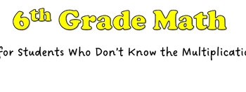 Preview of Math for 6th Grade Students Struggling with Basic Math Facts-LCM, GCF, Fractions