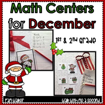 Preview of Math for December for 1st and 2nd Grade