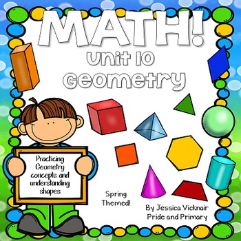 Preview of Math for First Grade! Unit 10: Geometry