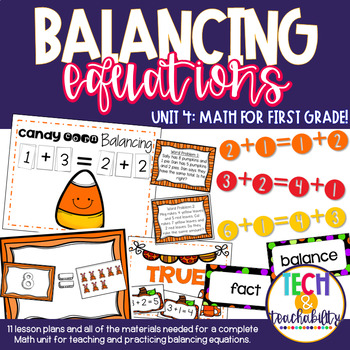 Preview of Math for First Grade! Unit 4: Balancing Equations