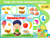 Math game for print "Inequalities.Food"