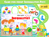 Math game for print "Inequalities.Toys"