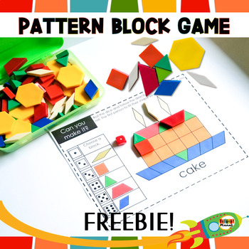 Pattern Block Mats FREEBIE | Math Game | Pattern Blocks | TpT