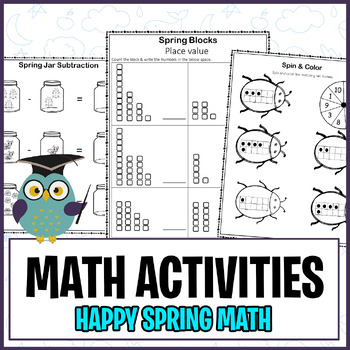 Preview of Math in Bloom: Interactive Activities for Kindergarten Spring Learning