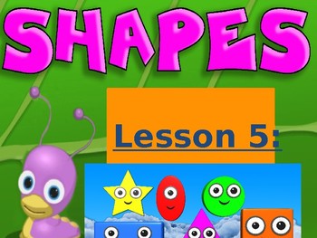 Preview of Math in English for grade 1 -- Shapes