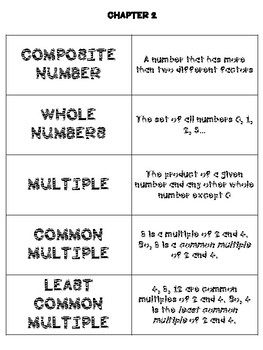 Math in Focus 4th Grade Flash Cards Chapter 2 by 4th and Bain | TPT