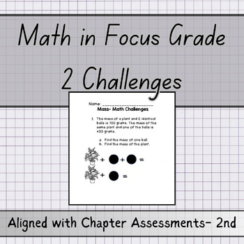 Preview of Math in Focus- Grade 2 Challenges