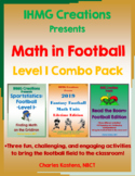 Football Math-Level I Bundle (Sportstistics, Read the Room