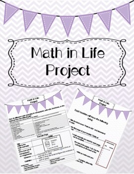Preview of Math in Life Project