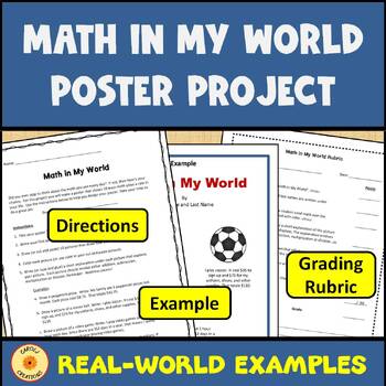 Preview of Real World Math Poster Project Activity