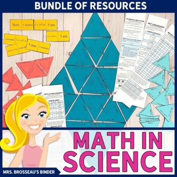 Preview of Math in Science Skills Activity Bundle