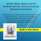 Math in the News: Black History Month Benjamin Banneker--S