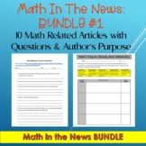 Math in the News Bundle #1:  10 Math Related Articles with