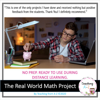 Preview of Math in the Real World Project