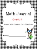Math journal 2nd grade Common Core aligned with extended r