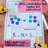 Math manipulative for adding and subtracting/ Roll it and 