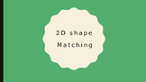 Math matching worksheet - 2D shapes