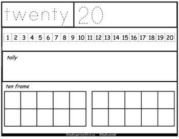 ten frames tally worksheets teaching resources tpt