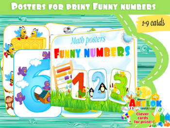 Preview of Math posters "Funny numbers"