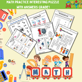 Math practice interesting puzzle with answers Grade1