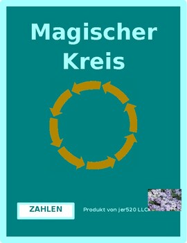Preview of Zahlen (Numbers in German) Mathematik Magischer Kreis
