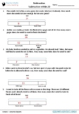 Math problems with Diagram (1.OA.B.4. Subtraction within 20)