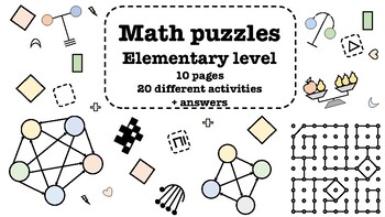 Preview of Math puzzles "Elementary level"